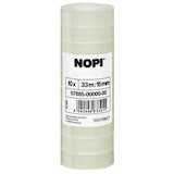 thumbnail of Nopi 57885-00000-00 Klebefilm NOPI® transparent, PP, unsichtbar, Bandgröße (L x B): 33 m x 15 mm