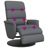 thumbnail of vidaXL Massagesessel mit Fußteil Grau Kunstleder