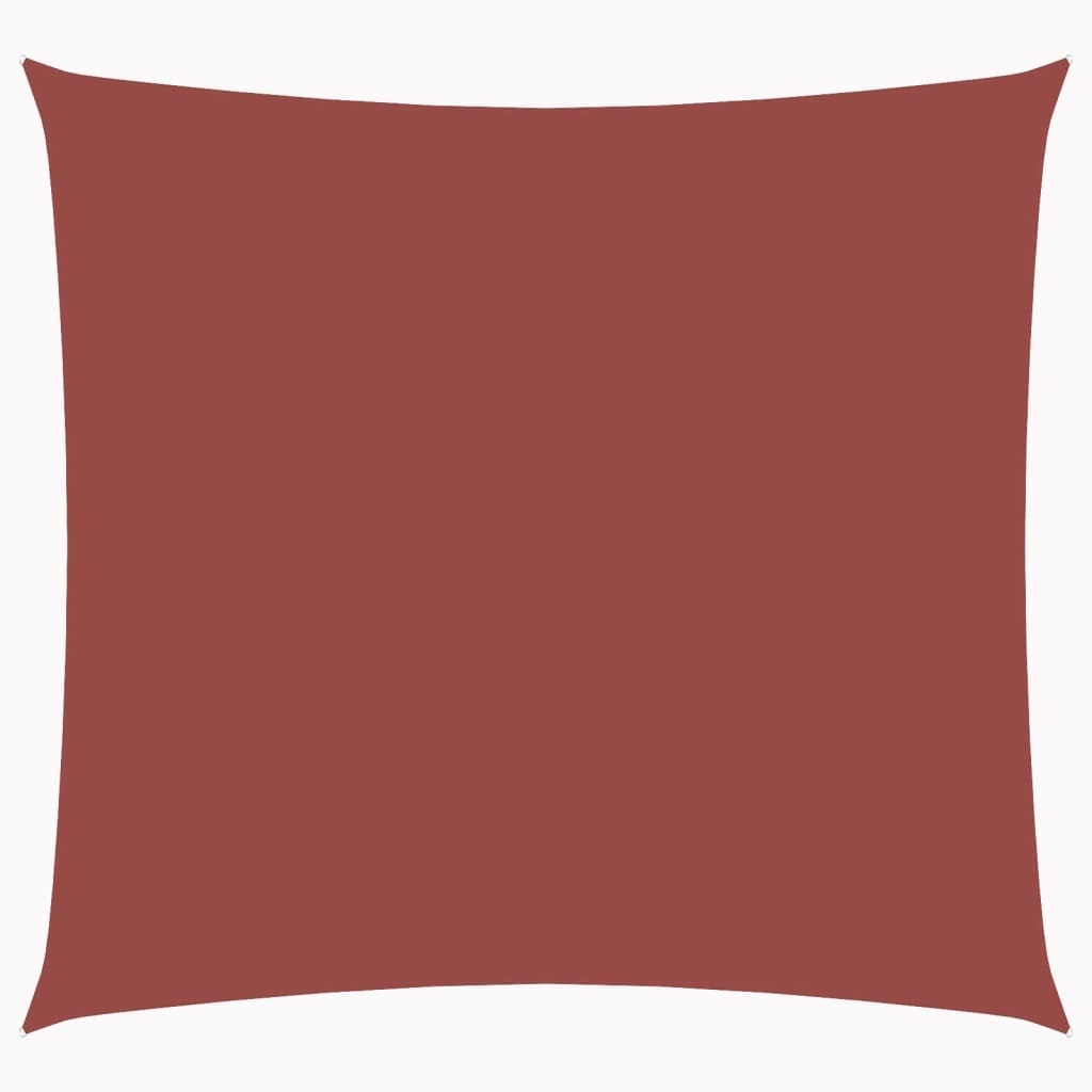 vidaXL Zonnescherm vierkant 5x5 m oxford stof terraccota