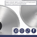 thumbnail of Sommertal Allesschneider AS190 Dual 200W Edelstahlmesser mit Wellenschliff und Glatten Schliff, platzsparend
