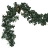 thumbnail of LED Tannengirlande Weihnachtsgirlande beleuchtet 30LED Batterie Timer 2,50m grün