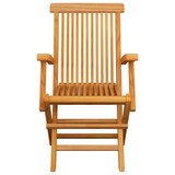 thumbnail of vidaXL Opklapbare tuinstoelen massief teak A1 : Uitvoering - met armleuning, Afmeting - 6 st.