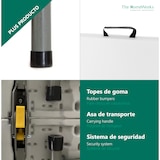 thumbnail of Tavolo pieghevole per uso pubblico 240x75x74 cm – Piano del tavolo portatile in HDPE 4 cm, The HomeWeeks