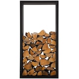 thumbnail of Portalegna IRVING in metallo nero opaco 40x50x100 cm