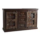 thumbnail of SIT Möbel Dressoir | 2 deuren, 3 laden | gerecycleerd oud hout | bruin | B 150 x D 45 x H 90 cm | 05103-30 | Serie ALMIRAH