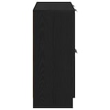 thumbnail of vidaXL Schwarzer Eichen Sideboard - 60 x 30 x 70 cm - Aus hochwertigem Holzwerkstoff