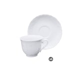 thumbnail of Excelsa Set Von 6 Teatassen Mit Untertassen Elisa Rococo' Porzellan 21 Cl Weiß