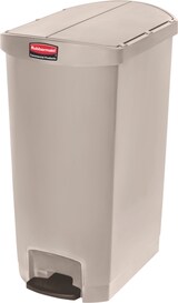 thumbnail of Rubbermaid Slim Jim Step On Container End Step Pedal-Abfalleimer | 68 Liter, HxBxT 78,1x37,3x56,2cm | Polyethylen | Beige