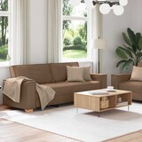thumbnail of vidaXL 2-tlg. Sofagarnitur mit Kissen Braun Stoff