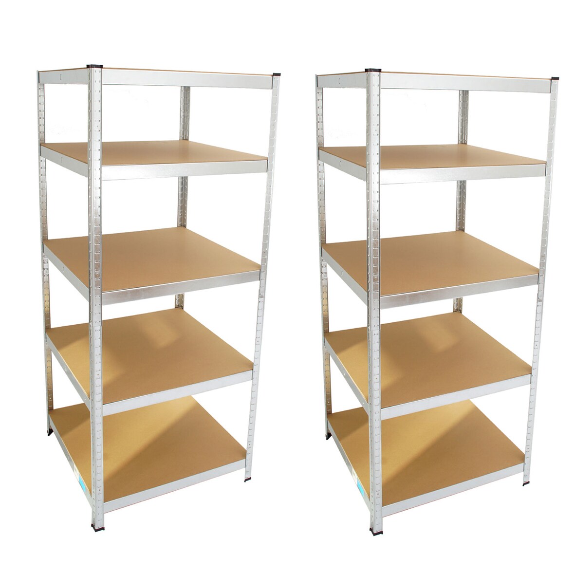 2x Schwerlastregal 180x75x75cm 875 kg 5 Böden Regal Steckregal Lagerregal