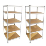 thumbnail of 2x Schwerlastregal 180x75x75cm 875 kg 5 Böden Regal Steckregal Lagerregal