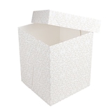 thumbnail of Garcia de Pou 30 Unità - Scatole Alte Per Pasticceria Senza Finestra 'Thepack Deco' 330 G/M2 25,4X25,4X30,5 Cm Bianco Cartone Ondulato A Microcanali