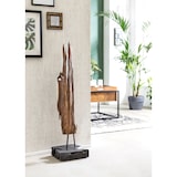 thumbnail of SIT Möbel Escultura em madeira flutuante | teca natural reciclada | Placa base preta | L 30 x P 30 x A 100 cm | 07900-20 | Serie ROMANTEAKA