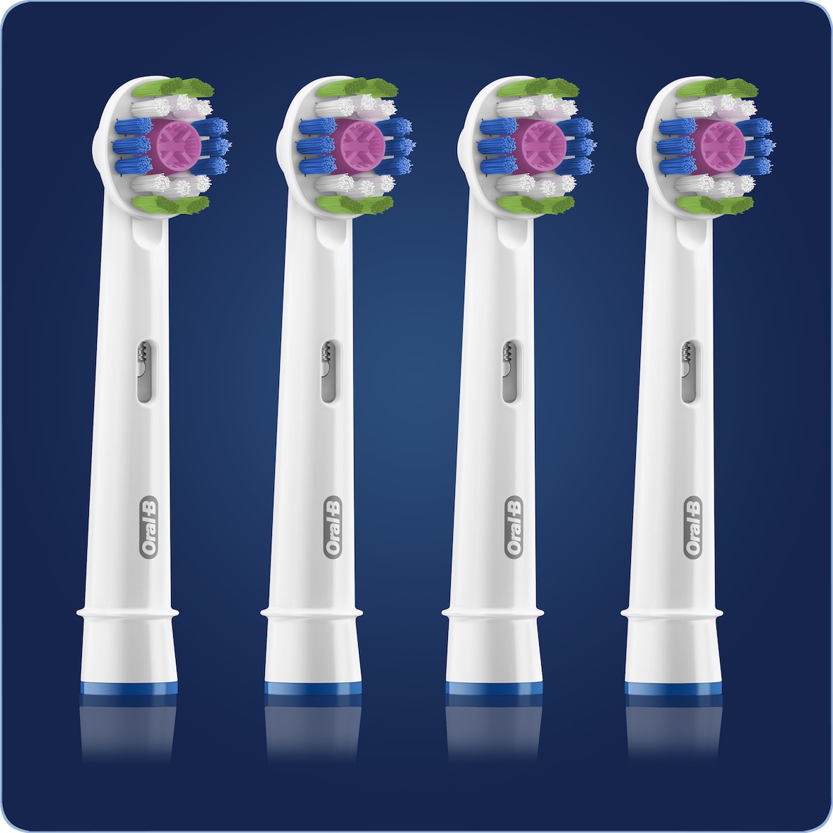 Oral-B 3D White 80339410 Elektrischer Zahnbürstenkopf 4 Stück(e) Weiß