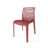 thumbnail of Chaise Saphir en polypropylène de haute qualité, coloris Marsala, empilable. Marque Grandsoleil. Dimensions : 52x51x81 cm.