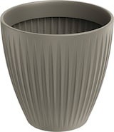 thumbnail of WellHome - Blumentopf aus rotationsgeformtem Kunststoff 32L Ø40x40cm in farbe Mokka - Latia Round MIDL