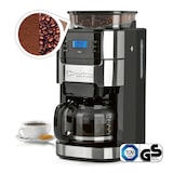 thumbnail of Barista Kaffeemaschine mit Mahlwerk inkl. Glaskanne - 12 Tassen für Bohnen & Pulver - 1.5l Kaffeekanne - 900W Edelstahl/Schwarz