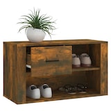 thumbnail of vidaXL Schuhschrank Räuchereiche 80x35x45 cm Holzwerkstoff