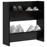 thumbnail of vidaXL Schuhschrank Schwarz Eichen-Optik 60 x 18 x 60 cm Holzwerkstoff