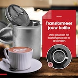 thumbnail of HGMD Melkopschuimer Handmatig - 400ml - RVS - Melkklopper - Melkkan - Barista - Vaatwasserbestendig