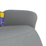 thumbnail of vidaXL Massagesessel mit Fußteil Hellgrau Stoff