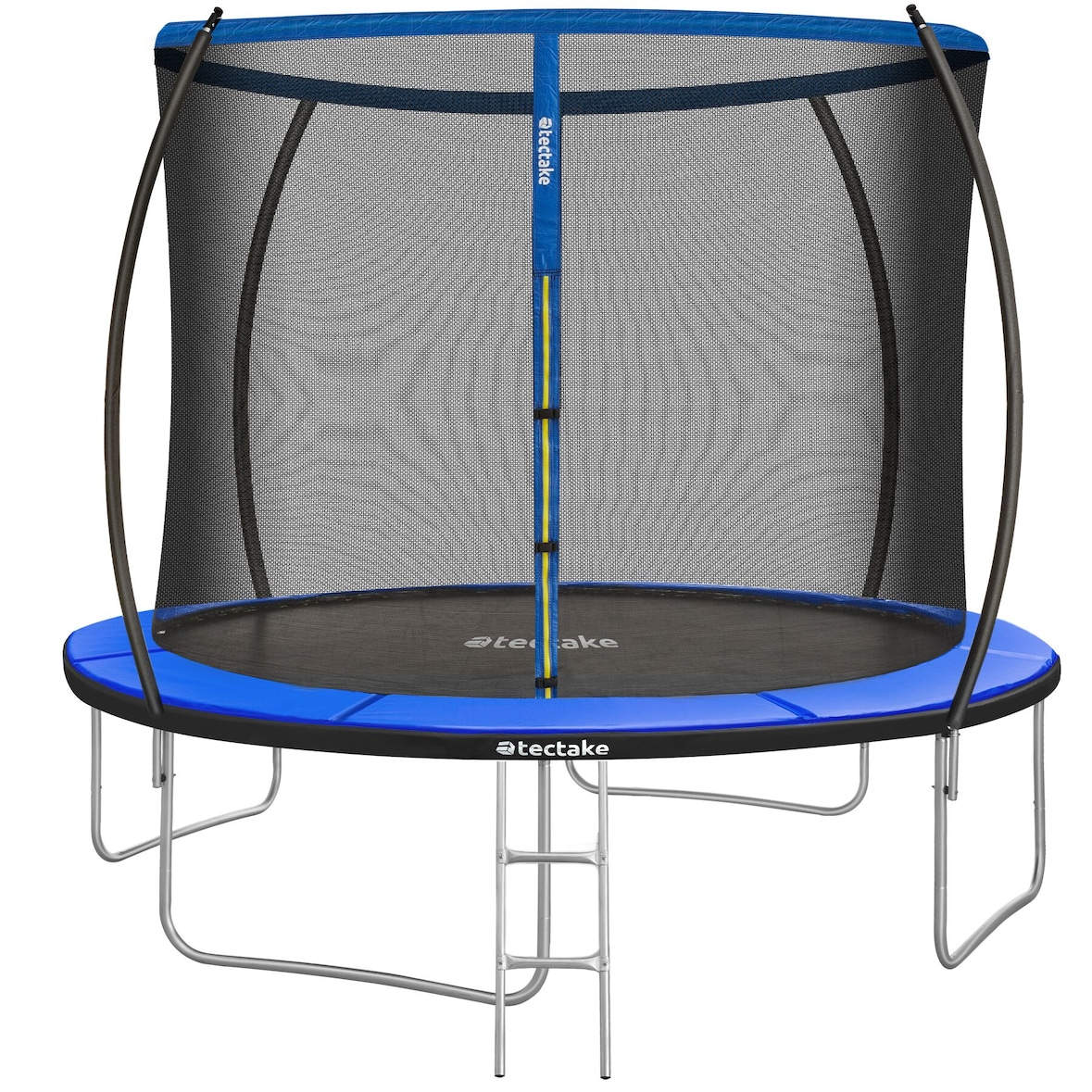 tectake Trampoline JUMPY avec filet de sécurité  Noir/Bleu