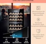 thumbnail of Klarstein Barossa 29 Duo Weinkühlschrank 29 Fl 80 Ltr 2 Zonen Drucktasten Schwarz