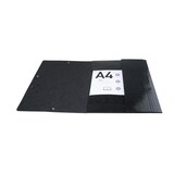 thumbnail of Exacompta  Cod. 55821E - Cartella 3 lembi con elastici Maxi Capacity Iderama cartoncino lustré 425 g/mq - 24x32cm nero  - Confezione da  25 pz.