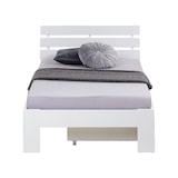 thumbnail of Décoshop26 - Letto singolo in legno di pino bianco 90x200 con rete a doghe e cassetto contenitore LIT06231