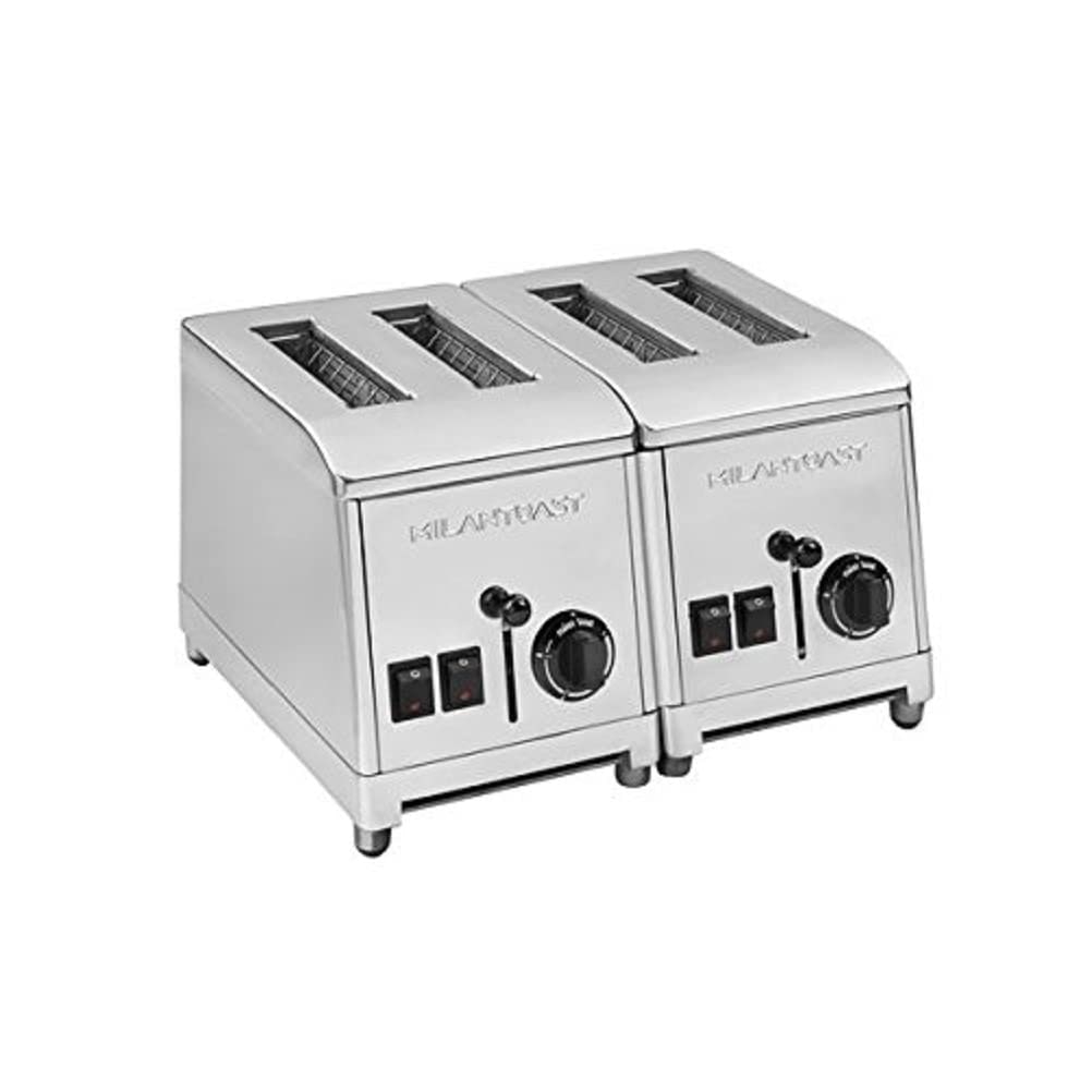 Milantoast - 4-Zits Roestvrijstalen Broodrooster 220-240V 50/60Hz 2,68 Kw