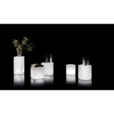 thumbnail of Lyxo Design - Tavolino Rotondo Luminoso con Cavo - Serie Blok da Esterno e Interno in Polietilene colore Bianco 55x55 cm (d x h) TA320-0550X1