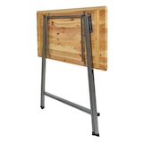 thumbnail of METRO PROFESSIONAL Mesa alta de bistrô, dobrável, aço/madeira de pinho, 140 x 60 cm, retangular, castanho