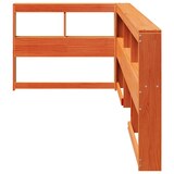 thumbnail of vidaXL Kopfteil mit Bücherregal L-Form Wachsbraun 100 cm Massivholz