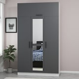 thumbnail of Armario Minar 3-235 antracita blanco 135x235x52 cm