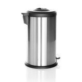 thumbnail of Abfallsammler / Mülleimer CLEAN X 40L Stahl mit integrierter Pressvorrichtung silber hjh OFFICE