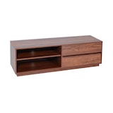 thumbnail of TV-Rack HWC-J78, Fernsehtisch Lowboard Kommode, Schublade, MDF 42x140x40cm ~ Walnuss-Optik