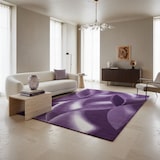 thumbnail of Teppich Flur Abstrakt Pflegeleicht Waschbar Strapazierfähig Wohnzimmer Schlafzimmer Violett 120x170 cm – INN von Kadima Design