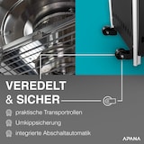 thumbnail of APANA Gasheizer 12,5 kW Bellamente Cristal praktischer Gasheizstrahler für Terrasse Garten Balkon mit Umkippsicherung & Abschaltautomatik in schwarz