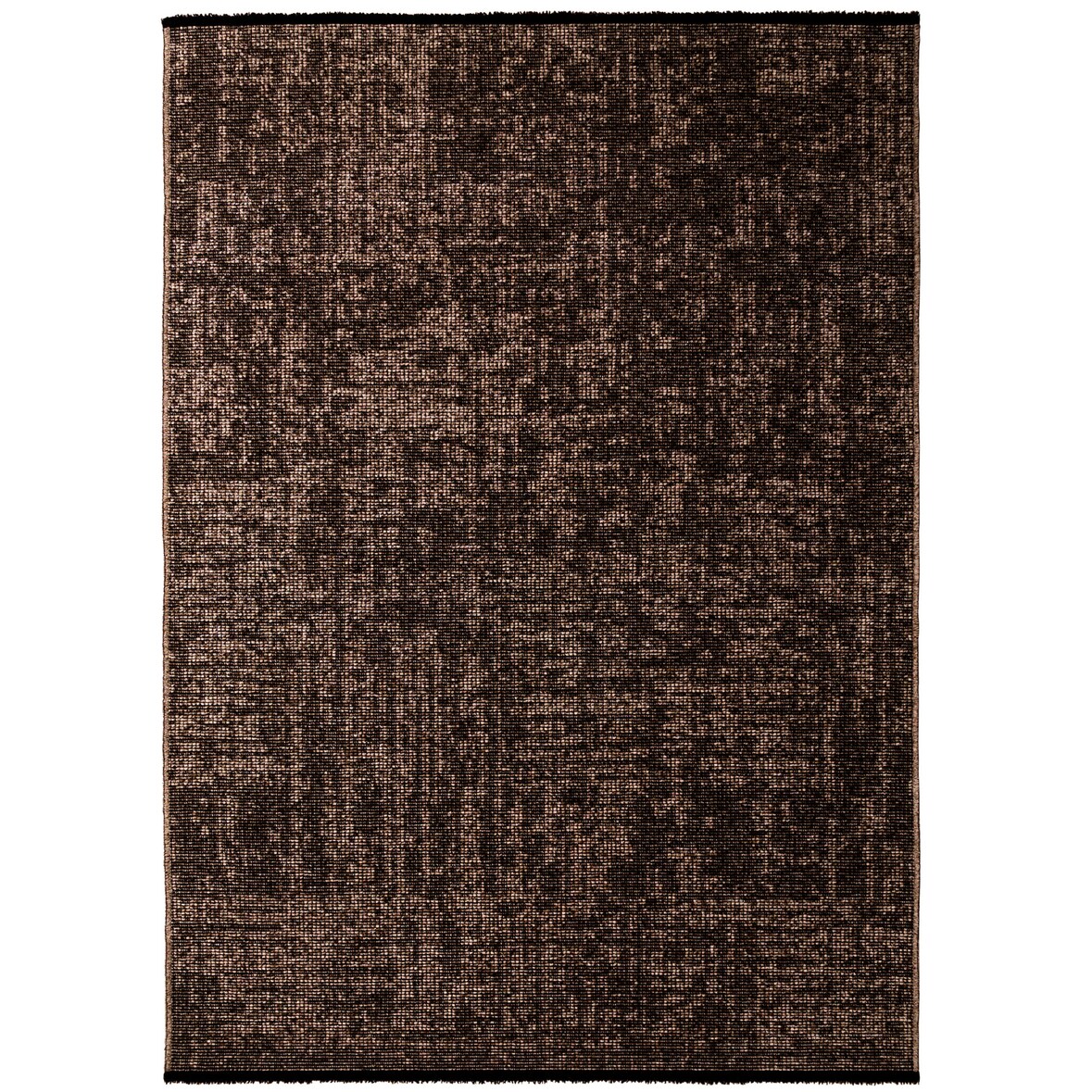 Teppich Wohnzimmer Einfarbig Pflegeleicht Waschbar Schlafzimmer OEKO-TEX Läufer Braun 80x250 cm Schadstoffgeprüft – TITLIS von Kadima Design