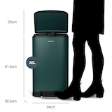 thumbnail of Les Collectors N°701 - Poubelle à pédale 30L, duck green edition