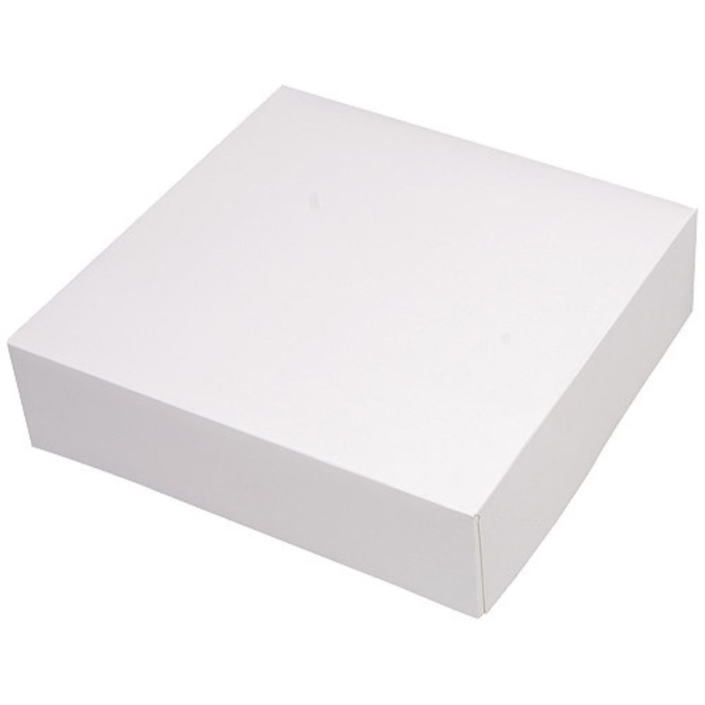 Firplast Boîte pâtissière en carton blanche 280mm x 80mm (x50)