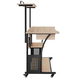 thumbnail of tectake Scrivania Fife 80x65,5x130,5cm - Industriale legno chiaro, rovere Sonoma - 404727