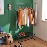 thumbnail of Portant vêtements métal noir 80x165cm