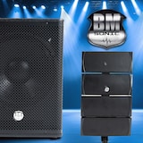 thumbnail of Pack Sono DJ 1200W complet BM SONIC BMS-15-ARRAY-BT Enceintes satellites SUB 38cm USB/Bluetooth, Supports Câbles, Jeu de lumière