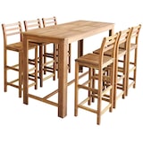 thumbnail of Tavolo E Sedie Da Bar Set 7 Pz In Legno Di Acacia Massello