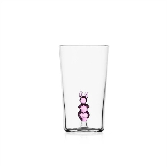 Ichendorf Milano Longdrink Becher Kaninchen rosa Animal Farm 45cl