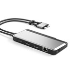 thumbnail of Alogic U2CSH-SGR Alogic Dockingstation Twin Super Dock 10-in-1 Dual USB-C