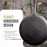 thumbnail of Victoria Piastra per Grigliare Ghisa Induzione Comal per Pizza 26cm, Fuoco Barbecue Forno, VIC-32999, Nero