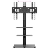 thumbnail of vidaXL TV-Eckständer mit 3 Ablagen für 32-65 Zoll Schwarz