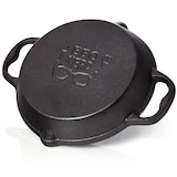 thumbnail of BBQ-Nerd® Gusseisenpfanne zum Grillen, Rösten, Anbraten | Grillpfanne Ø 20 cm 1650g mit Ausgießer und Henkel | Antihaft-Pfanne Feuerpfanne